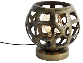 Lampă de masă industrială aur antic - Bobby