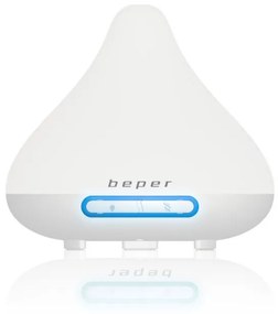 Difuzor de aroma Beper 70.402, 15.6 W, 140 ml, 2 trepte, Lumina LED, 7 culori, Alb