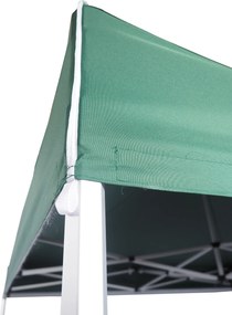 Pavilion de grădină 3x3m - din aluminiu hexagonal, Verde