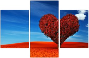 Tablou - Inimă din copac (90x60 cm)
