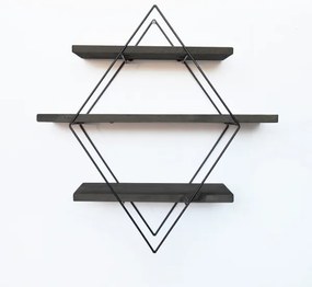 Etajeră de perete 60x60 cm molid