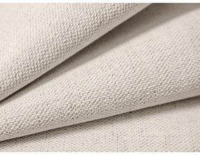 Pat matrimonial crem tapițat cu spațiu de depozitare cu somieră 200x200 cm Lupine – Micadoni