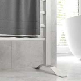 HOMCOM Uscător Electric de Prosoape pentru Perete sau Podea cu Timer și 8 Bare 53x35x90 cm Negru | Aosom Romania