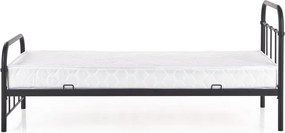 Pat de o persoană 90 cm Lashell 90 (fără saltea) (negru). 1039454