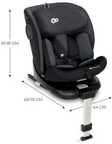 Scaun auto KINDERKRAFT I-360 i-Size (40-150 cm) negru