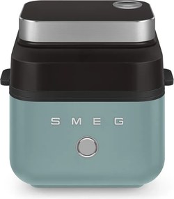 Friteuza cu aer cald Smeg Collezione AFC01EGMAU, 1450 W, 7,3 l, 40-200°C, 7 programe, Mod dublu, Comandă tactila, Timer, LED, Verde