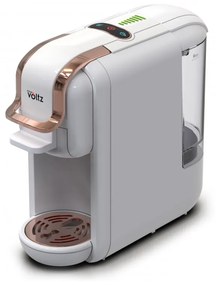 Espressor cafea macinata si capsule 8in1 Oliver Voltz OV51171M8R, 1450W, 19 bar, Alb/Auriu