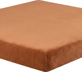decoDoma Cearceaf cu elastic din micropluş aluniu 90 x 200 cm