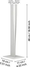 Eglo 901834 - Lampă de masă LED dimabilă RGBW BOLOGNANO-Z LED/9W/230V gri