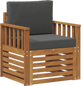 vidaXL Set de canapele de exterior cu pernă natural 71 x 63 x 73 cm