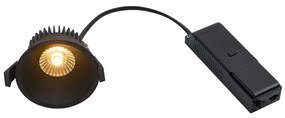Spot LED dimabil incastrabil pentru baie IP44 Albric Black