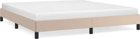 vidaXL Cadru de pat, cappuccino, 180x200 cm, piele ecologică