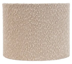 Abajur din material textil bej cu material tip teddy 18/18/14