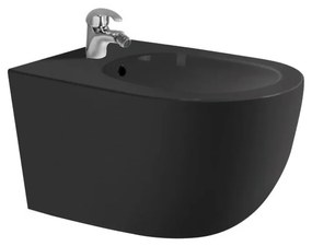 Bideu suspendat negru mat Fluminia, Minerva Negru