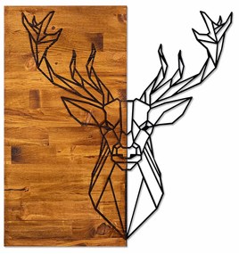 Accesoriu decorativ de perete din lemn Deer1