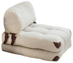 Fotoliu Fold Teddy Cream