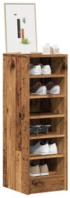 vidaXL Dulap Pantofi Lemn Vechi 32x35x92 cm Lemn prelucrat