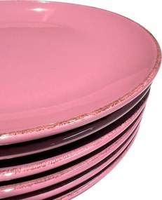 Farfurie Gresie 26cm HOME Roz Inchis Pal, fel principal (Carmine Dark Pink)