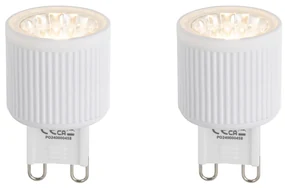 Set de 2 becuri LED G9 24mm reglabile 3W 300lm 2700K