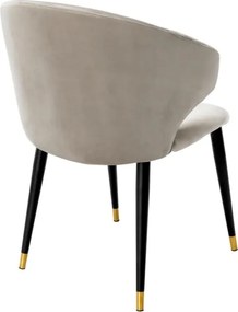 Scaun design LUX Volante catifea bej 112777 HZ