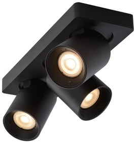 Spot LED dimabil NIGEL 3xGU10/5W/230V negru Lucide 09929/15/30