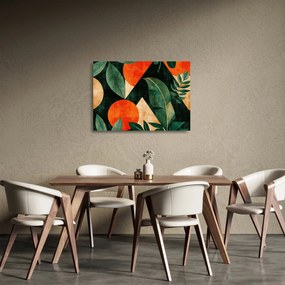 Tablou pe sticlă - Motive naturale geometrice II. (70x50 cm)