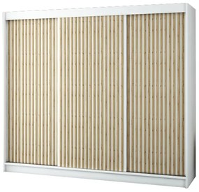 Dulap de haine 250 cm Ladonna 1 (alb mat). 1045703
