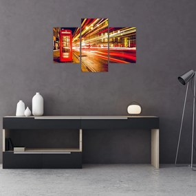 Tablou - căsuța telefonică roșie (90x60 cm)
