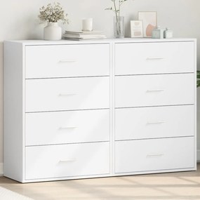 vidaXL Dulapuri, 2 buc., alb, 60x31x84 cm, lemn prelucrat
