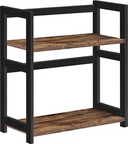 Poliță de depozitare MARGE, maro/negru