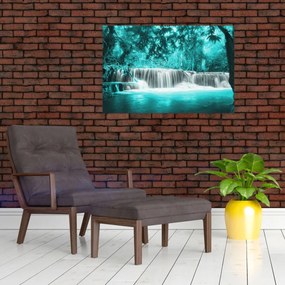 Tablou - Cascada albastră (90x60 cm)