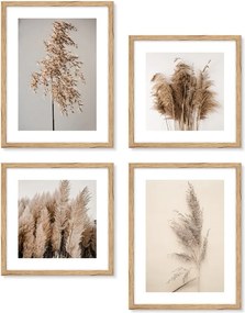 Postere cu ramă 4 buc. 32x42 cm
