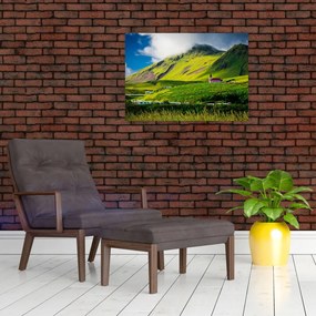 Tablou cu peisaj montan (70x50 cm)