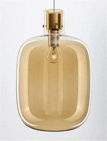 Lustra, Pendul design modern CINZIA champagne, 30cm