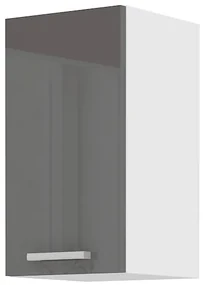 Dulap superior bucătărie Saria 30 G 60 1F (gri lucios). 1033018