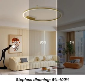 Immax NEO 07291-80G - Plafonieră LED+CCT FINO 55W/230V Tuya, dimabilă, Ø 80 cm + telecomandă