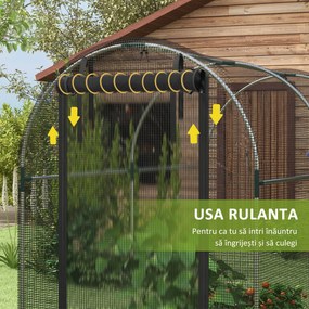 Outsunny Structura de protectie, Cort rezistent de protectie pentru fructe si legume cu usa cu fermoar | Aosom Romania