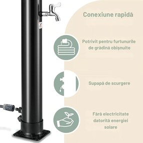 Duș solar BOW. 20l, negru Monzana