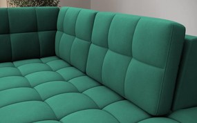 Coltar extensibil dreapta 5 locuri ELTAP, RT-35LU, Blewett, 299x198x82 cm, lemn/poliester, verde inchis