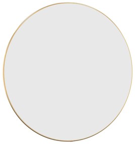 Oglinda de perete rotunda, auriu, Ø 60 cm