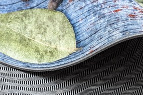 ANDRE 33550 covor lavabil condimente bucatarie, anti-alunecare - albastru / verde