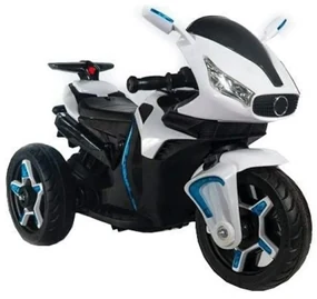 Motocicleta Electrica cu Acumulator Pentru Copii NOVOKIDS™ Shadow Motor, 2-6 ani, max 40 kg, Cu Sunete si Lumini LED, Trotineta Electrica, 3 Roti,