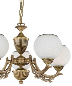 Candelabru din alama cu 5 brate design italian 8650