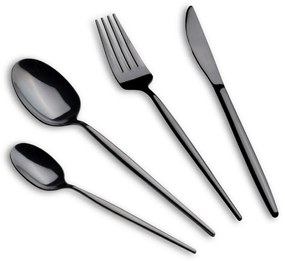 Set tacamuri 24 piese, 6 persoane, negru oglinda Berlinger Haus BH 3069