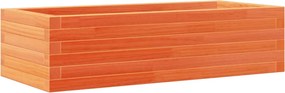 vidaXL Jardinieră de grădină, maro ceruit, 90x40x23 cm, lemn masiv pin