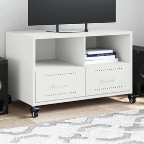 vidaXL Dulap TV, alb, 68x39x43,5 cm, oțel