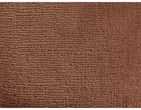 Colțar teracotă cu tapițerie din chenille (cu colț pe partea stângă/în formă de ”L”) Whesley – Bobochic Paris