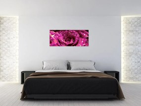 Tabloul cu floarea trandafirului roz (120x50 cm)