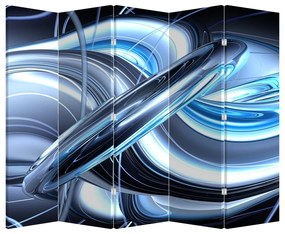 Paravan - Abstracție albastră (210x170 cm)
