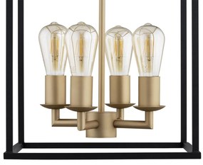 Lustra design modern Monzano negru, auriu